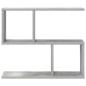 Preview: Wandregal Betongrau 60 x 12 x 50,5 cm Holzwerkstoff