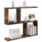 Preview: Wandregal Raucheiche 60 x 12 x 50,5 cm Holzwerkstoff