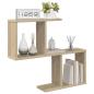 Preview: Wandregal Sonoma-Eiche 60 x 12 x 50,5 cm Holzwerkstoff