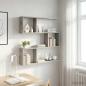 Preview: ARDEBO.de - Wandregal Betongrau 80 x 12 x 79,5 cm Holzwerkstoff