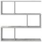 Preview: Wandregal Betongrau 80 x 12 x 79,5 cm Holzwerkstoff