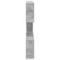 Preview: Wandregal Betongrau 80 x 12 x 79,5 cm Holzwerkstoff