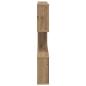 Preview: Wandregal Artisan-Eiche 80 x 12 x 79,5 cm Holzwerkstoff