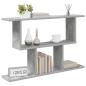 Preview: Wandregal Betongrau 80 x 15 x 50,5 cm Holzwerkstoff