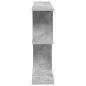Preview: Wandregal Betongrau 80 x 15 x 50,5 cm Holzwerkstoff