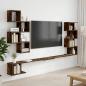 Preview: ARDEBO.de - Wandmontiertes TV-Regal Raucheiche 180 x 15 x 94 cm