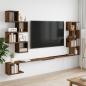 Preview: ARDEBO.de - Wandmontiertes TV-Regal Altholz 180 x 15 x 94 cm Holzwerkstoff