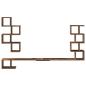 Preview: Wandmontiertes TV-Regal Altholz 180 x 15 x 94 cm Holzwerkstoff