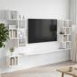 Preview: ARDEBO.de - Wandmontiertes TV-Regal Weiß 160 x 15 x 94 cm Holzwerkstoff