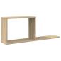Preview: Schweberegale Sonoma-Eiche 80 x 15 x 30 cm Holzwerkstoff