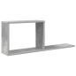 Preview: Schweberegale Betongrau 80 x 15 x 30 cm Holzwerkstoff