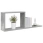 Preview: Schweberegale Betongrau 80 x 15 x 30 cm Holzwerkstoff