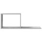 Preview: Schweberegale Betongrau 80 x 15 x 30 cm Holzwerkstoff