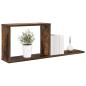 Preview: Schweberegale 2 Stk. Raucheiche 80 x 15 x 30 cm Holzwerkstoff