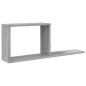 Preview: Schweberegale Sonoma-Grau 80 x 15 x 30 cm Holzwerkstoff