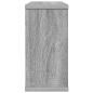 Preview: Schweberegale Sonoma-Grau 80 x 15 x 30 cm Holzwerkstoff