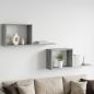 Preview: ARDEBO.de - Schweberegale 2 stk. Sonoma-Grau 80 x 15 x 30 cm Holzwerkstoff