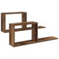 Preview: Schweberegale 2 Stk. Altholz 80 x 15 x 30 cm Holzwerkstoff