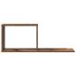 Preview: Schweberegale 2 Stk. Altholz 80 x 15 x 30 cm Holzwerkstoff