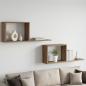 Preview: ARDEBO.de - Schweberegale 2 Stk. Artisan-Eiche 80 x 15 x 30 cm