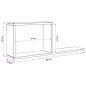Preview: Schweberegale 2 Stk. Artisan-Eiche 80 x 15 x 30 cm