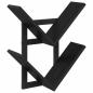 Preview: Wandregal Schwarze Eiche 43 x 15 x 47 cm Holzwerkstoff