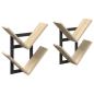 Preview: Wandregal 2 Stk. Sonoma-Eiche 43 x 15 x 47 cm Holzwerkstoff