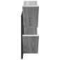 Preview: Wandregal Sonoma-Grau 43 x 15 x 47 cm Holzwerkstoff