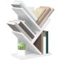 Preview: Baumb?cherregal 3-st?ckig 30 x 18 x 40 cm Holzwerkstoff Wei?