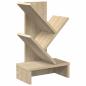 Preview: Baumb?cherregal 3-st?ckig 30 x 18 x 48 cm Holzwerkstoff