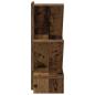 Preview: Baumbücherregal 3-stöckig 30 x 18 x 48 cm Holzwerkstoff Altholz