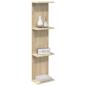 Preview: Wandregal 2 Stk. Sonoma-Eiche 25 x 15 x 100 cm Holzwerkstoff