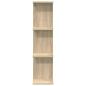 Preview: Wandregal 2 Stk. Sonoma-Eiche 25 x 15 x 100 cm Holzwerkstoff
