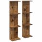 Preview: Wandregal 2 stk. Altholz 25 x 15 x 100 cm Holzwerkstoff