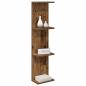 Preview: Wandregal 2 stk. Altholz 25 x 15 x 100 cm Holzwerkstoff