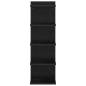 Preview: Wandregal 2 Stk. Schwarze Eiche 30 x 15 x 100 cm Holzwerkstoff