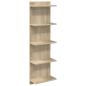 Preview: Wandregal Sonoma-Eiche 30 x 15 x 100 cm Holzwerkstoff