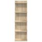 Preview: Wandregal Sonoma-Eiche 30 x 15 x 100 cm Holzwerkstoff