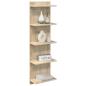 Preview: Wandregal 2 stk. Sonoma-Eiche 30 x 15 x 100 cm Holzwerkstoff