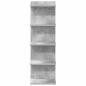 Preview: Wandregal Betongrau 30 x 15 x 100 cm Holzwerkstoff