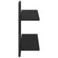 Preview: Schweberegale Schwarze Eiche 40 x 15 x 40 cm Holzwerkstoff