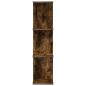 Preview: Wandregal 2 stk. Raucheiche 22 x 15 x 100 cm Holzwerkstoff