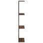 Preview: Wandregal 2 stk. Raucheiche 22 x 15 x 100 cm Holzwerkstoff
