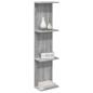Preview: Wandregal 2 stk. Sonoma-Grau 22 x 15 x 100 cm Holzwerkstoff