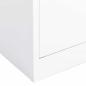Preview: Büroschrank Weiß 90x40x180 cm Stahl