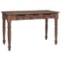 Preview: Schreibtisch mit Schubladen 117x57x75 cm Altholz Massiv