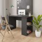 Preview: ARDEBO.de - Schreibtisch Grau 110x60x73 cm Holzwerkstoff