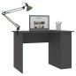 Preview: Schreibtisch Grau 110x60x73 cm Holzwerkstoff