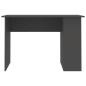 Preview: Schreibtisch Grau 110x60x73 cm Holzwerkstoff
