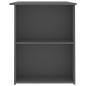 Preview: Schreibtisch Grau 110x60x73 cm Holzwerkstoff